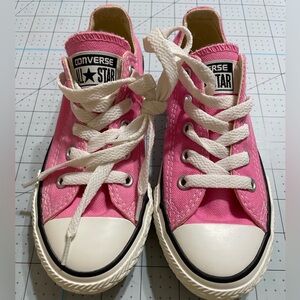 Converse All Star Big Kids Pink Shoes Sneakers girls *stained* Size 12 Youth